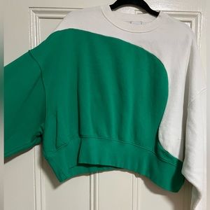 Nike Color Clash Fleece Cropped Sweatshirt